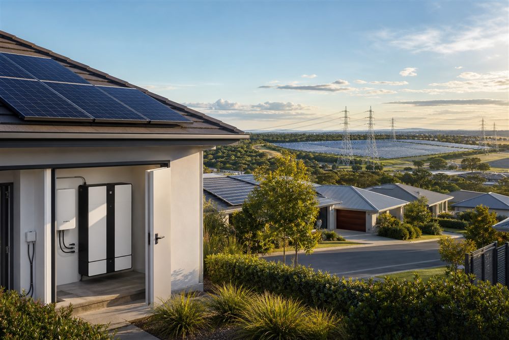 Rooftop solar, home battery storage, community solar, and the electric grid
